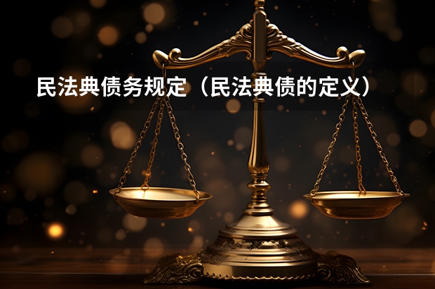 民法典债务规定（民法典债的定义）
