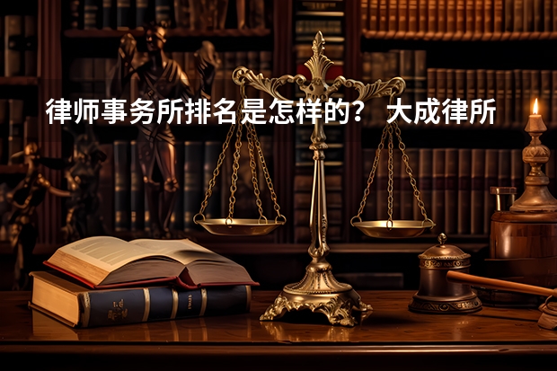律师事务所排名是怎样的？ 大成律所排名第几